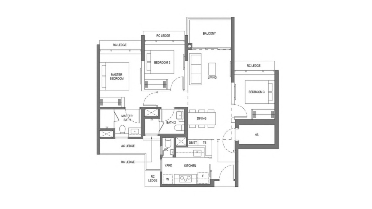 3 bedroom Wynwood Grand - 3 Bedrooms