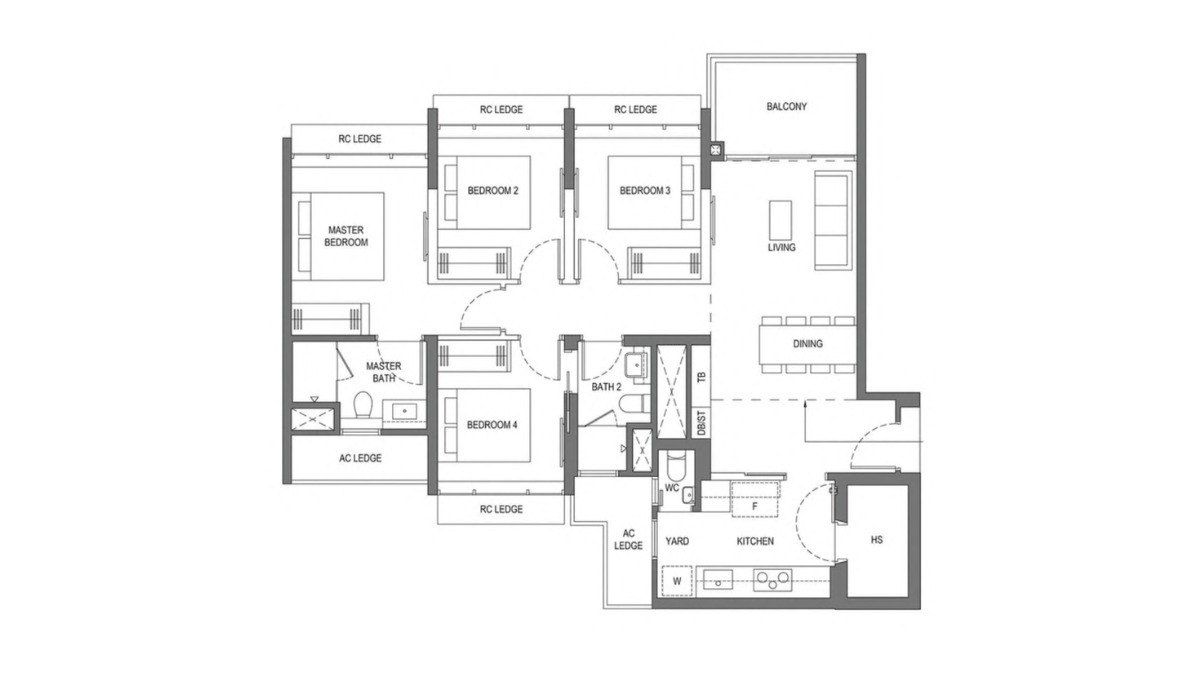 4 bedroom Wynwood Grand - 4 Bedrooms